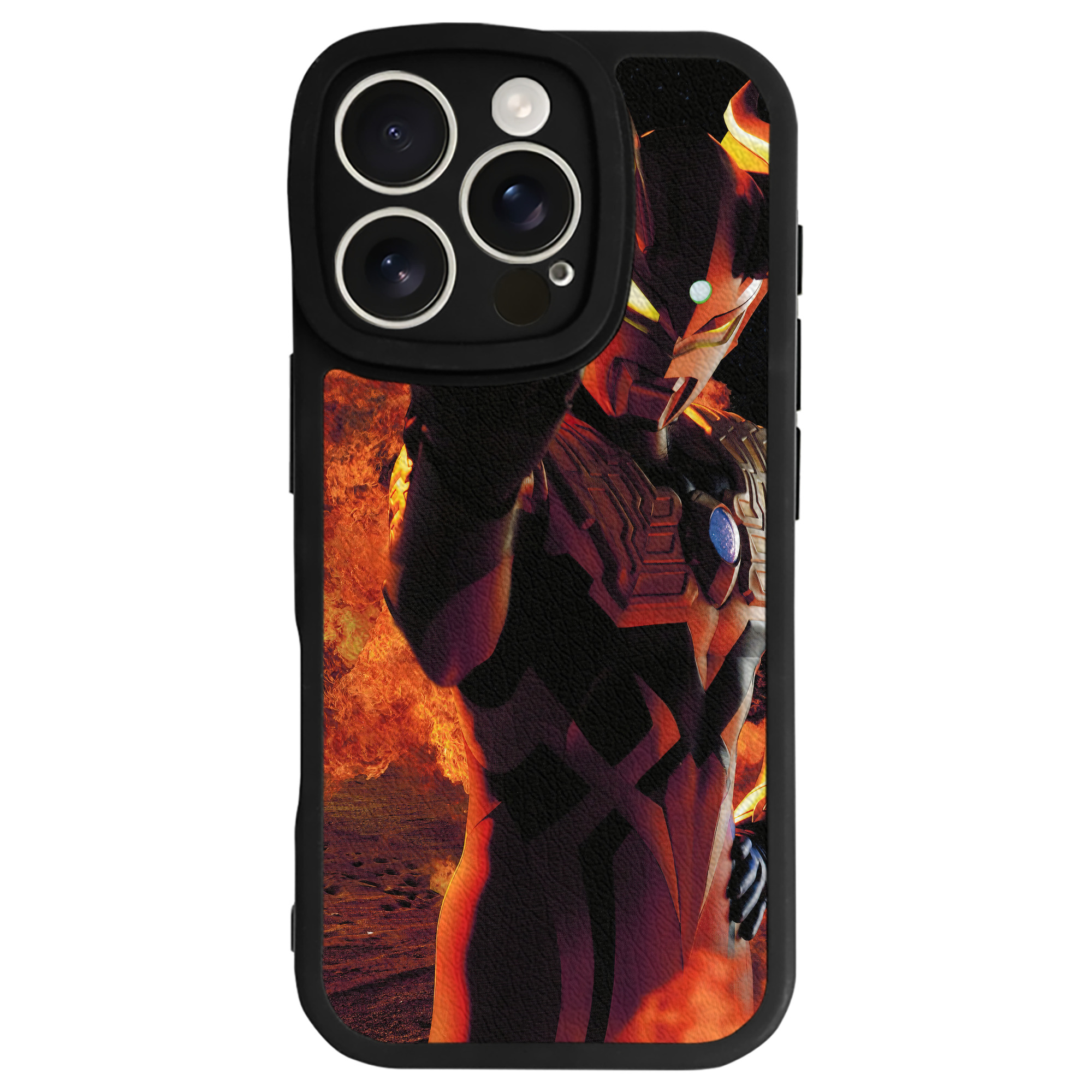 （画像用） ウルトラマン Ultraman 【iPhone 16シリーズ対応】シリコンスマホケース（レザー調） 材質：シリコン